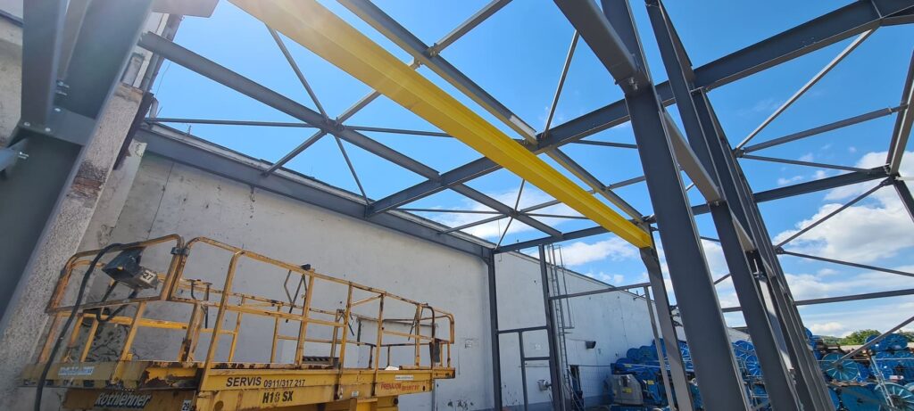 Montáž oceľovej konštrukcie